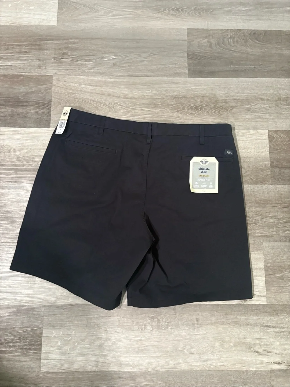 Dockers Black Flat-Front Men's Chino Shorts